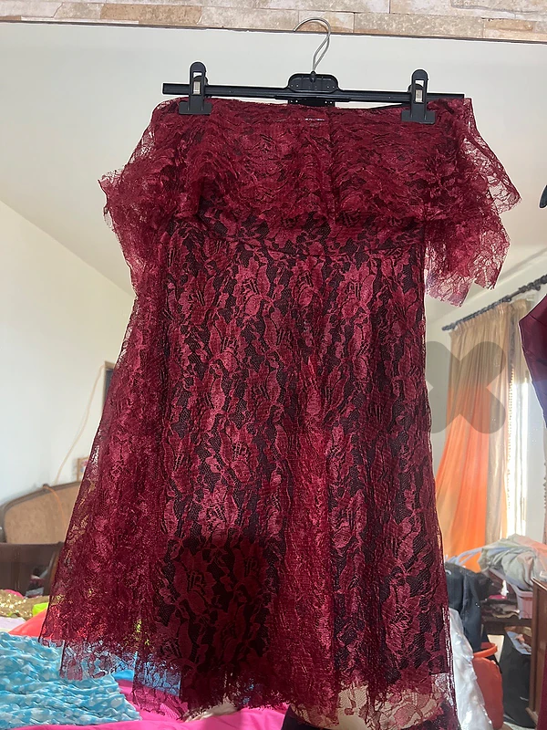 red dress