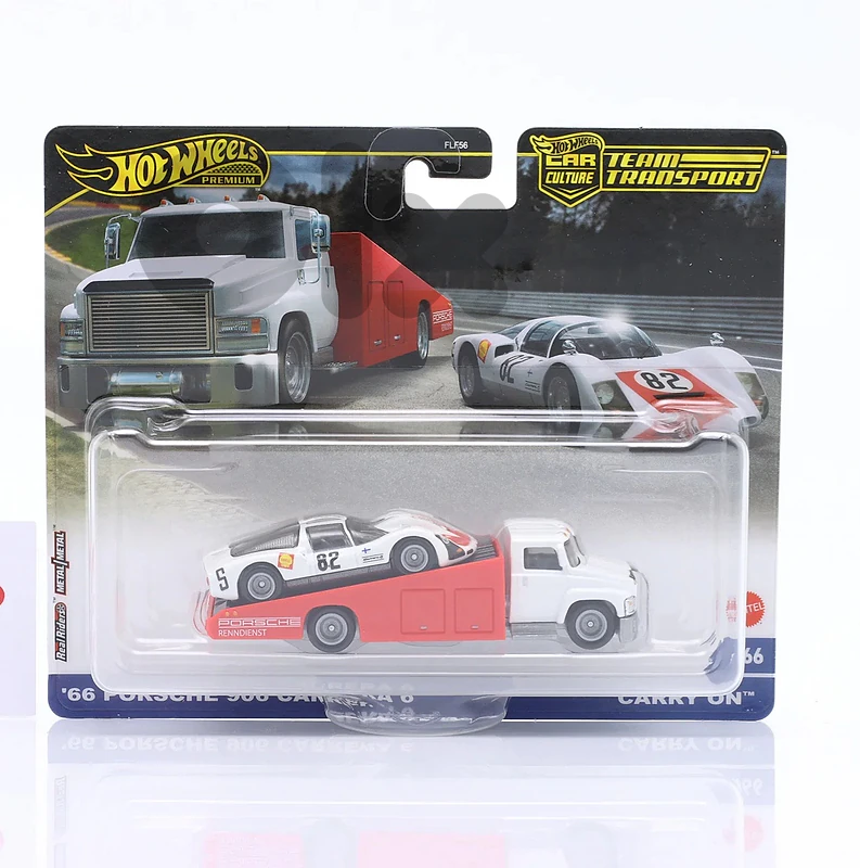 Hot Wheels Porsche 906 1966 with transporter diecast model 1;64