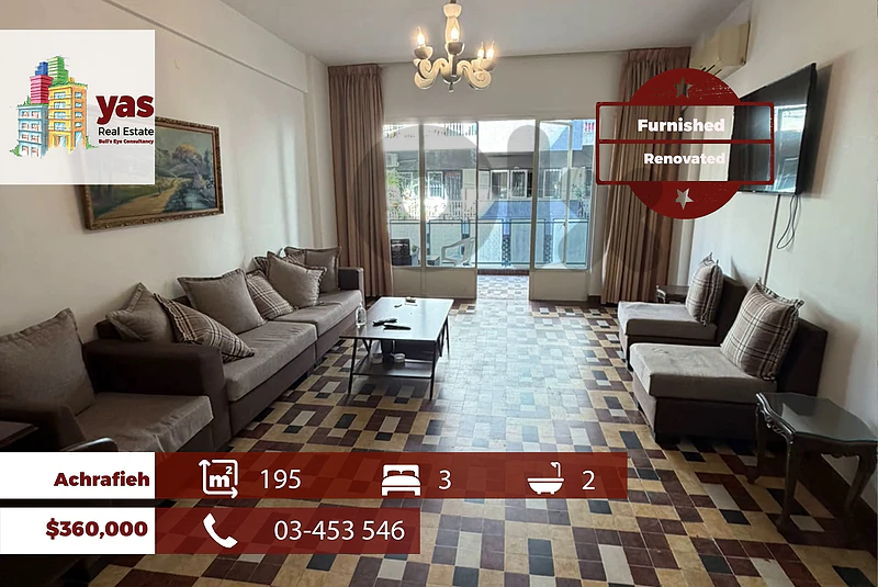 Achrafieh/Roum 195m2 | Furnished | Renovated | Catch | TCH