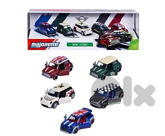 Majorette Mini Cooper (5 car set) diecast model 1;64.