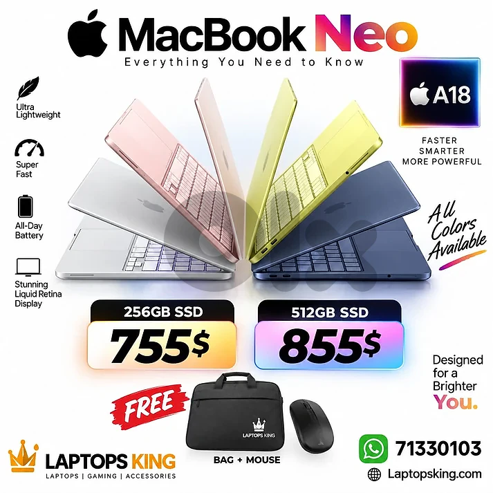 Apple MacBook Neo 13" A18 Pro 8GB 256GB/512GB SSD