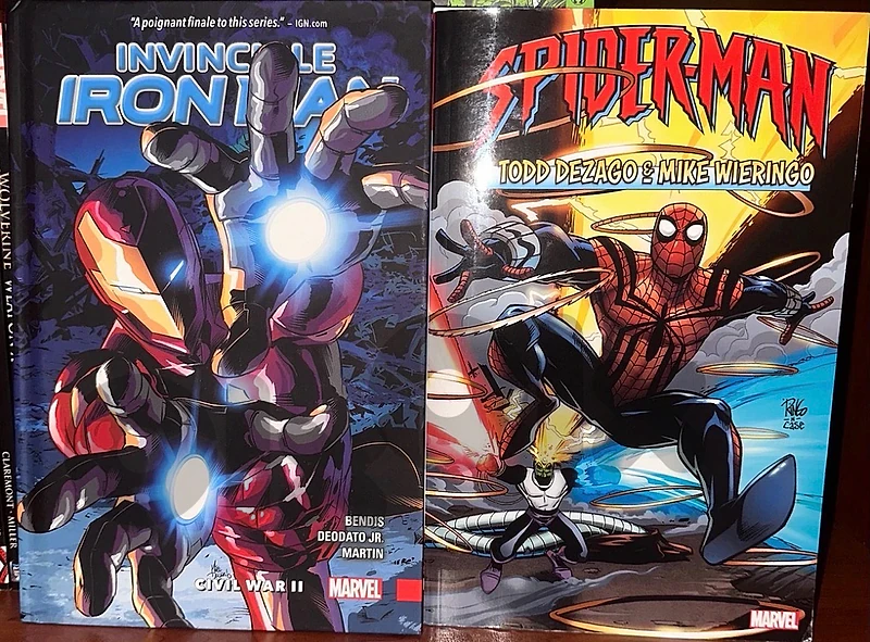 comic books marvel spiderman iron man