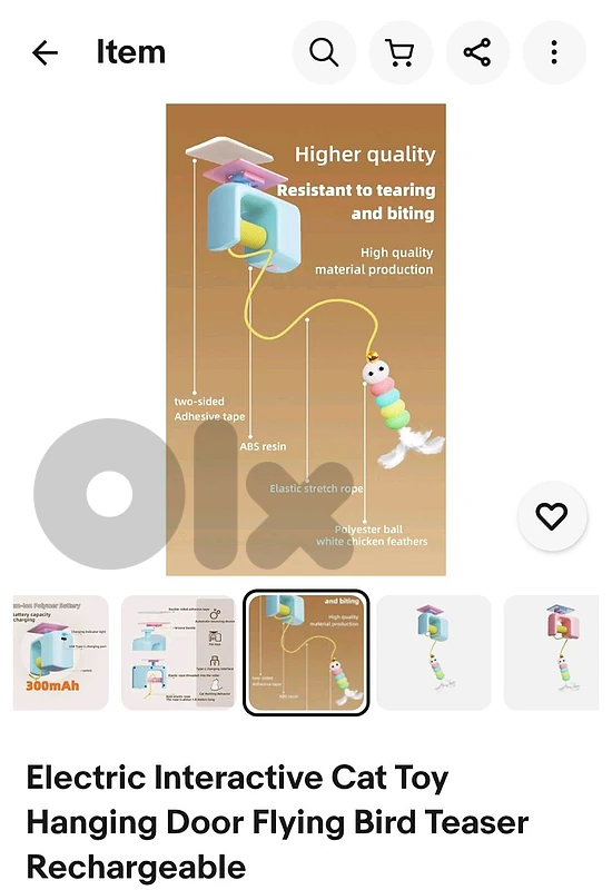 Electric interactive cat toy.Rechargeable