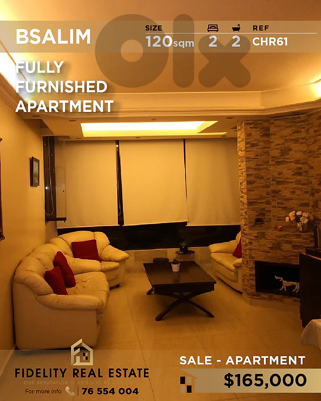 Apartment for sale in Bsalim CHR61 شقة  للبيع في بصاليم