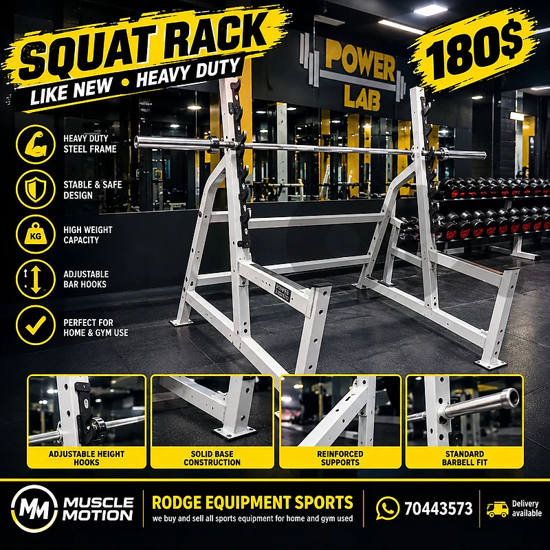 Squat rack like new heavy duty