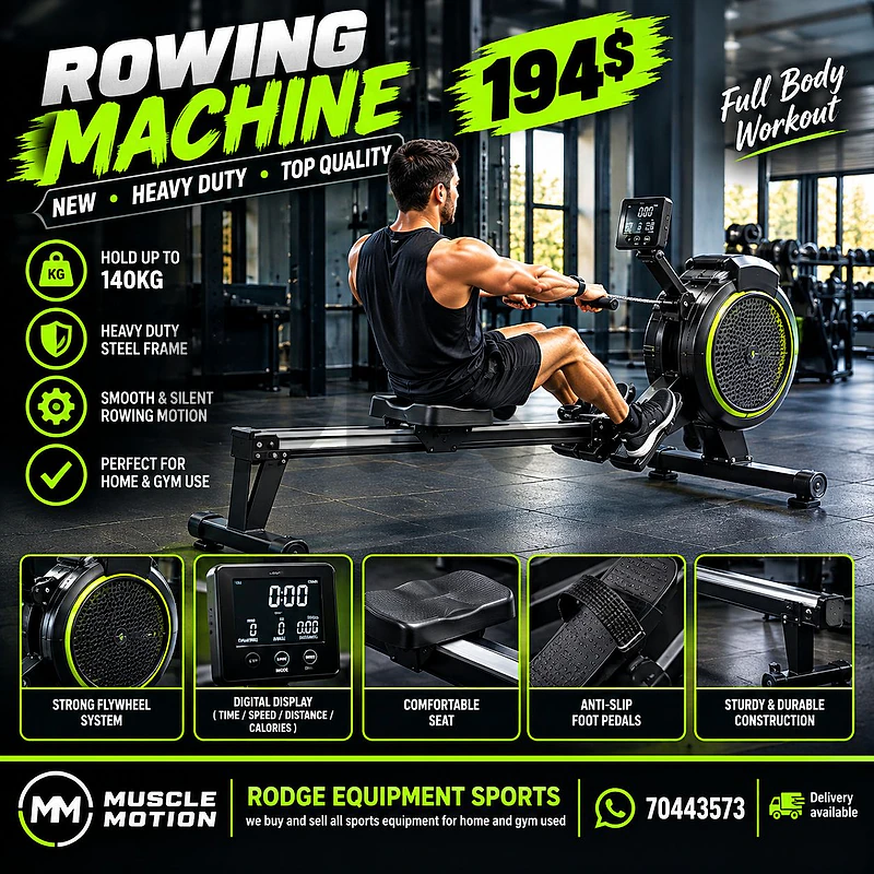 Rowing machine new heavy duty hold up to 140kg very good quality