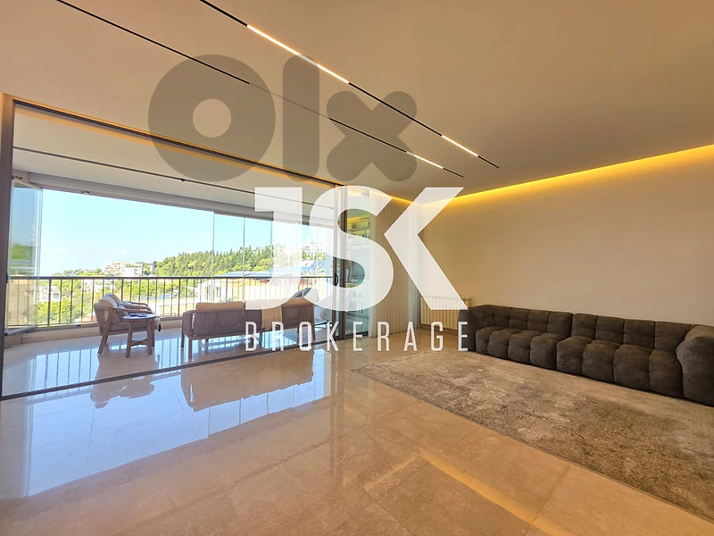 L22793 Luxurious Apartment With Great View For Sale in Jamhour