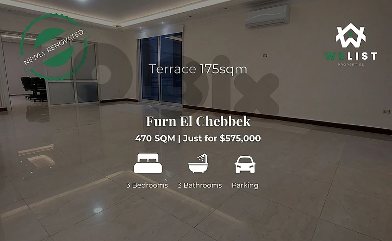 Apartment for sale Furn El Chebbak شقة للبيع في منطقة فرن الشباك