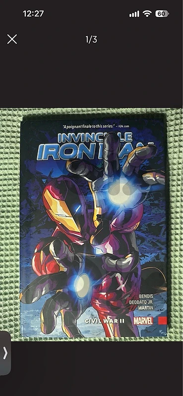 marvel comic book iron man deluxe edition