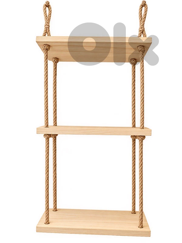 wooden shelves