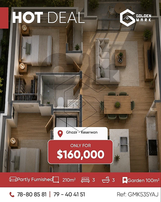 GMK535YAJ - Apartment For Sale In Ghazir - شقة للبيع في غزير