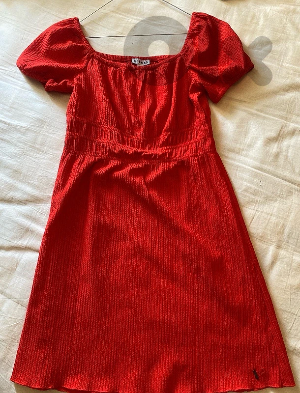 red dress