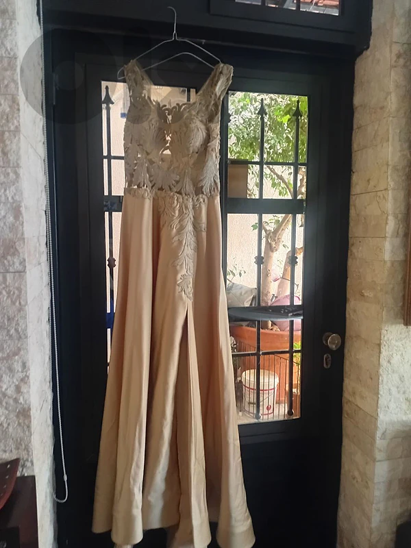 gold haute couture dress - new never worn