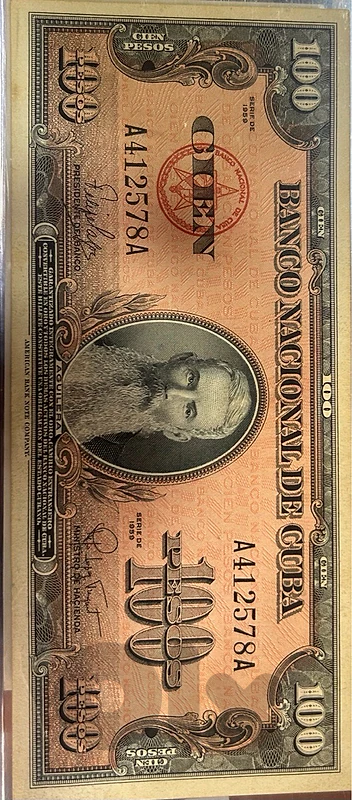 Cuba – 100 Pesos, 1959