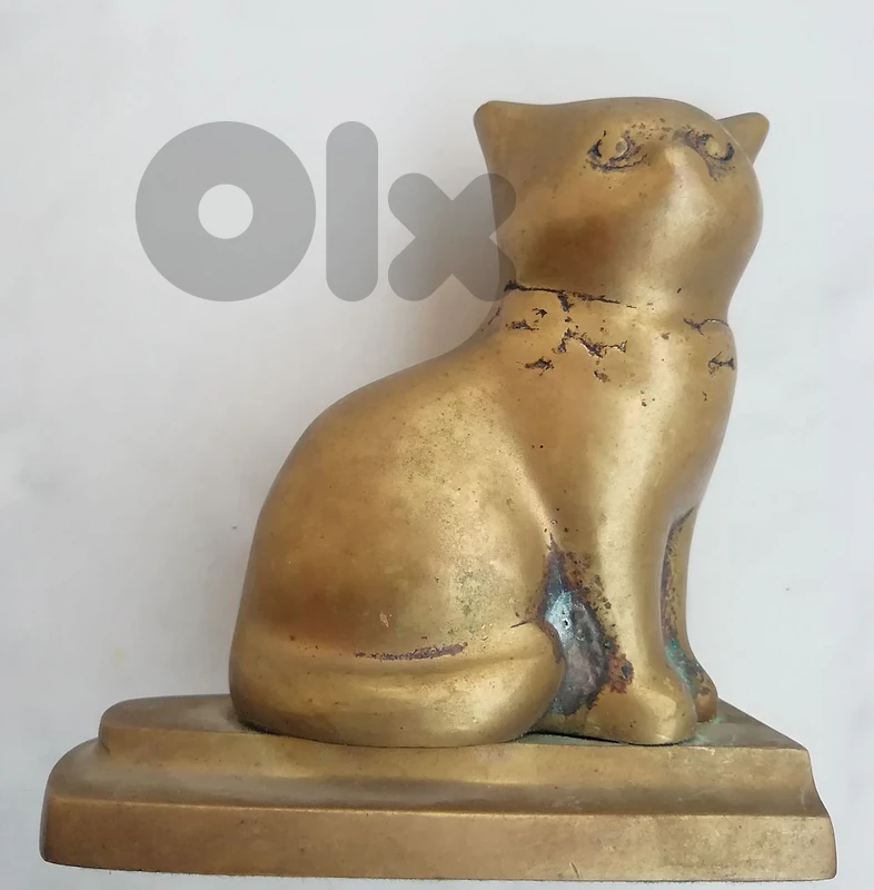 هرة قطة cat نحاس قديمة