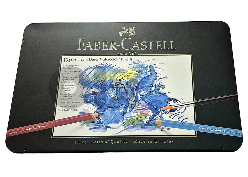 German Faber Castell Artists 120 Watercolour Pencils (Metal Tin Set)