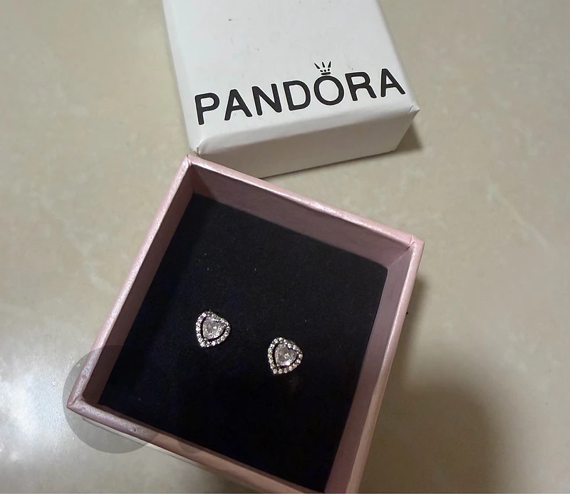 Real Pandora Heart Earrings