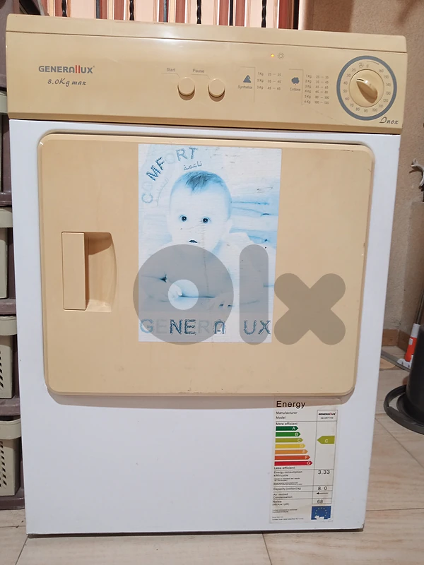 نشافة Generallux 8.0 Kg dryer