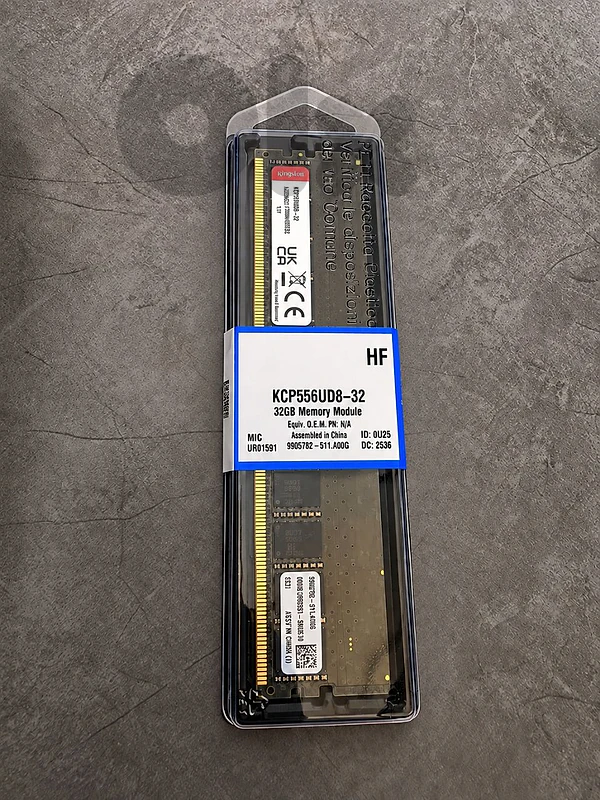 KINGSTON PC RAM 332G DDR5 5600MHZ BRAND NEW SEALED