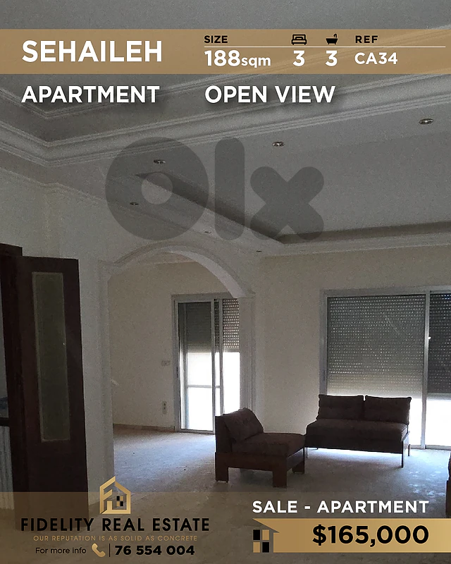 Apartment for sale in Sehaileh CA34 شقة للبيع في سهيلة
