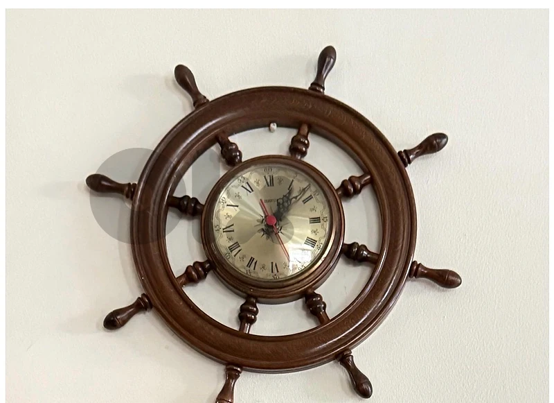 Ship Wheel Wall Clock