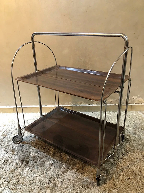 vintage chrome trolley bar , 125$