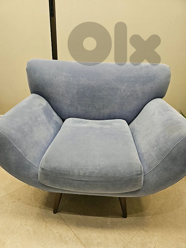 blue sofa