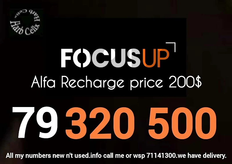 Special Number & price Alfa recharge مميز ألفا تشريج والسعر كذالك