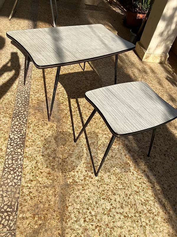 2 x Formica vintage coffee tables - 60$