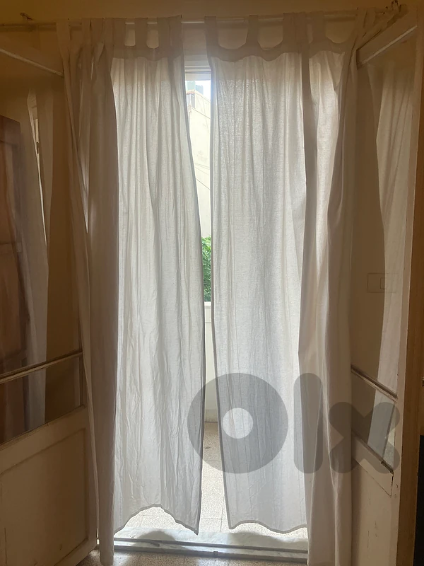 2 x White CURTAINS 100% Cotton from IKEA