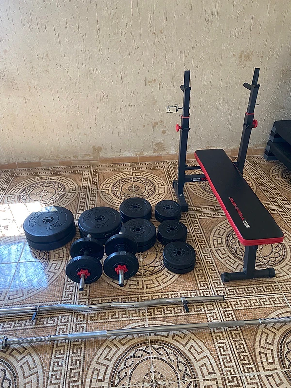 Complete weight bench set