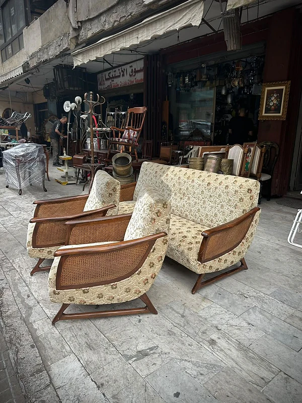 Mid-century Italian salon 3 pcs (2armchairs & 1 big sofa )
