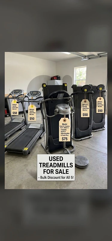 5 treadmills for sale (275$)