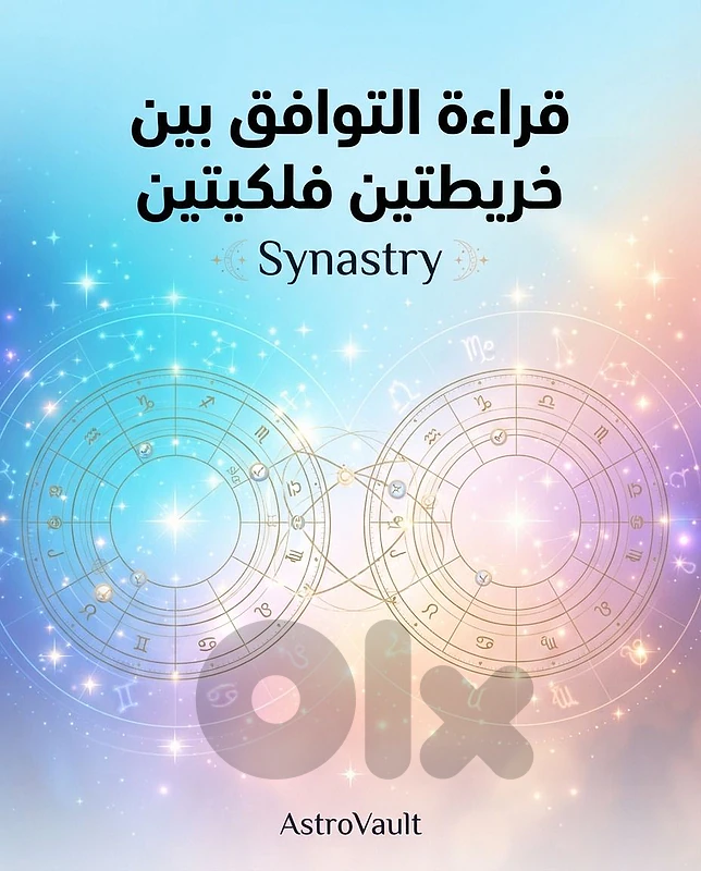 قراءة التوافق بين خريطتين فلكيتين | Synastry