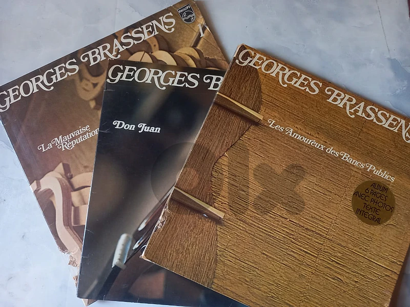 georges brassens 3 vinyl albums