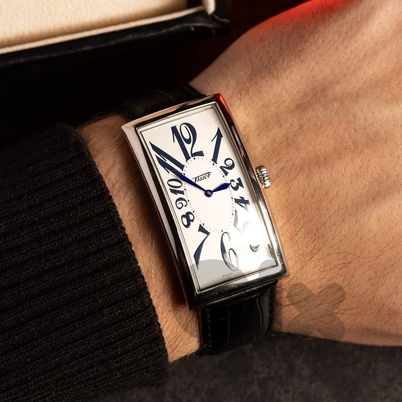 Tissot Heritage Banana Centenary Edition watch. Tissot Heritage Banana Centenary Edition watch.