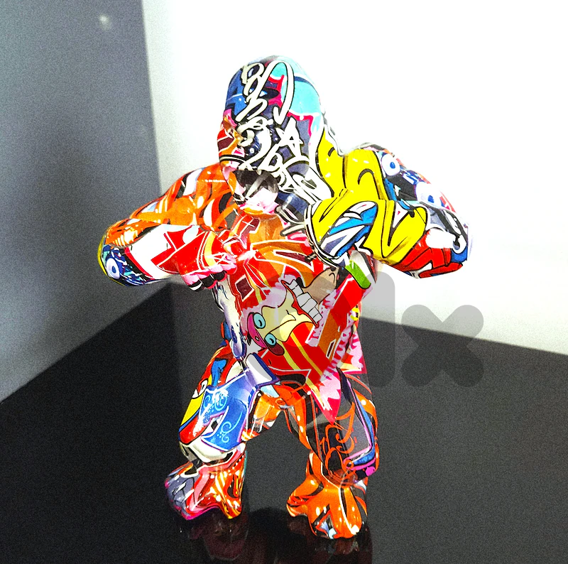 Gorilla - Fusion Graffiti Resin Sculpture Artwork