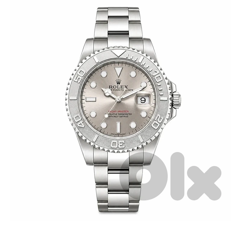 Rolex Yacht-Master Replica – Rhodium Dial and Platinum-Effect Bezel