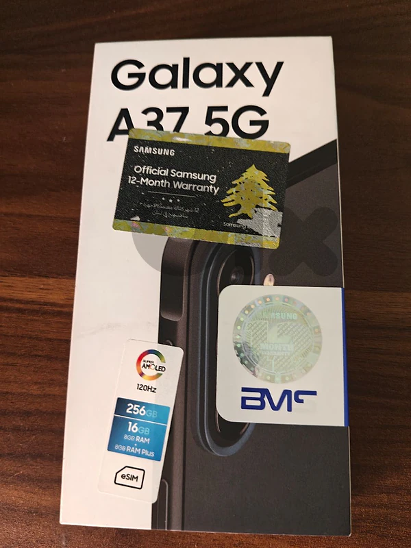 A37 Samsung 256 16g as new used 2 days