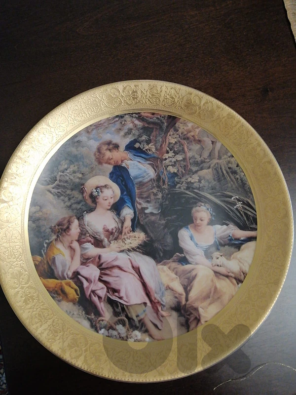 Authentic Vintage French Limoges Porcelain Plate – 22K Gold