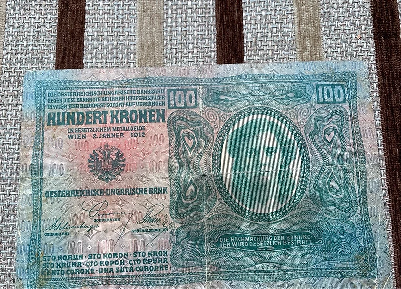 عملة ١٠٠ كراون هنغاري نمساوي ١٩١٣ Austro banknote