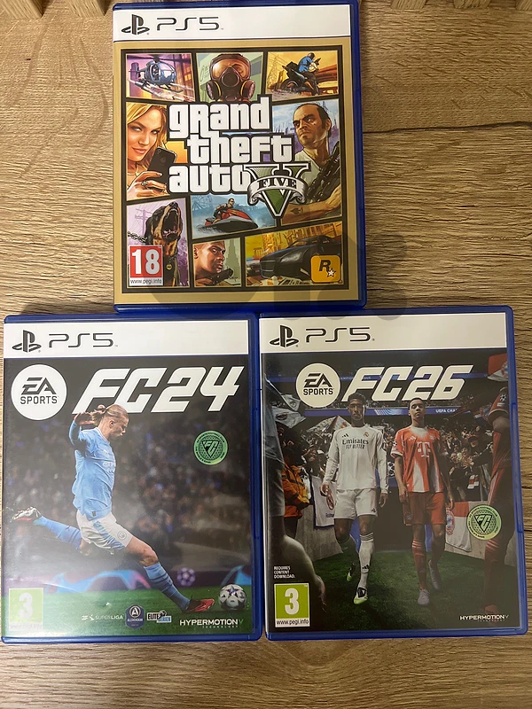 PS5 Games Bundle – GTA V, FC 24 & FC 25
