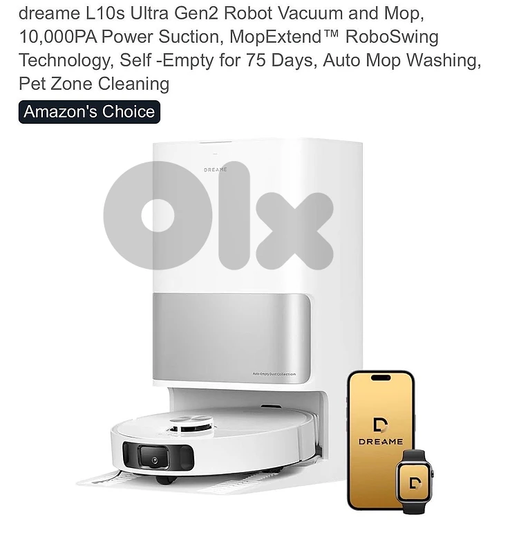 Dreame L10s Ultra Gen 2 – Robot Vacuum & Mop | 10,000Pa | Full Auto