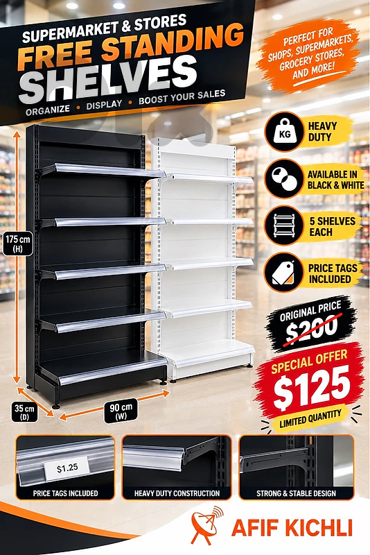 Shleves for Supermarket & Stores