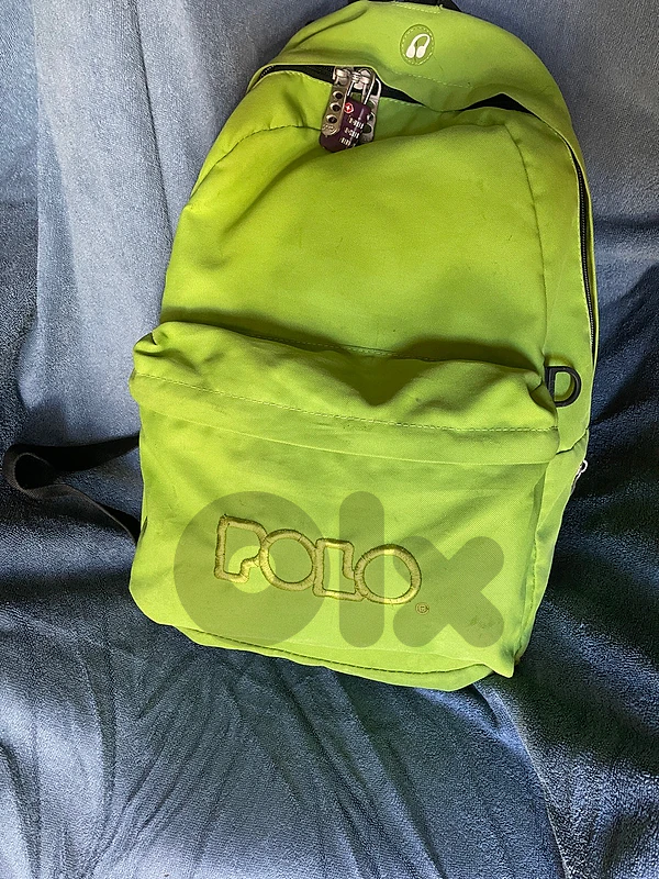 polo backpack with numeric lock