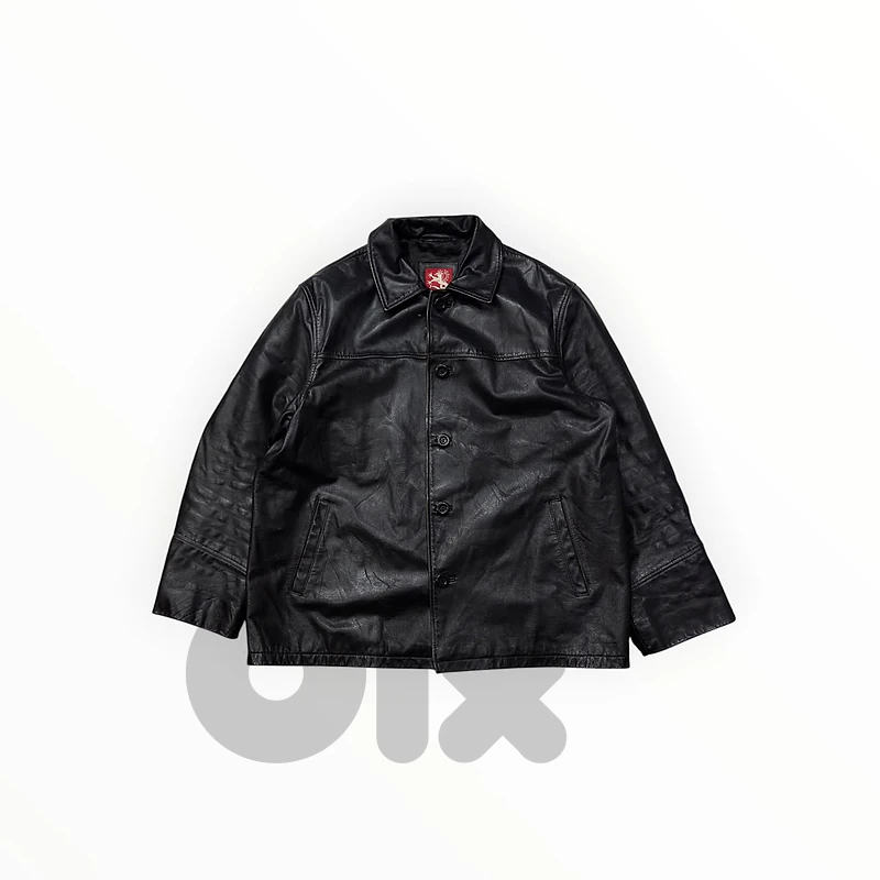 Black leather jacket