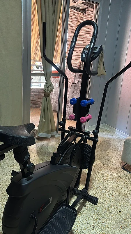 elliptical 4 in 1 orbitrac  with dumbbells