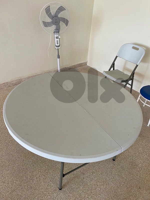 foldable table and 2 chairs