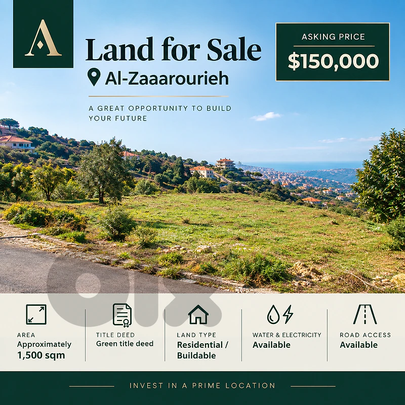 Land for Sale – Al-Zaarourieh