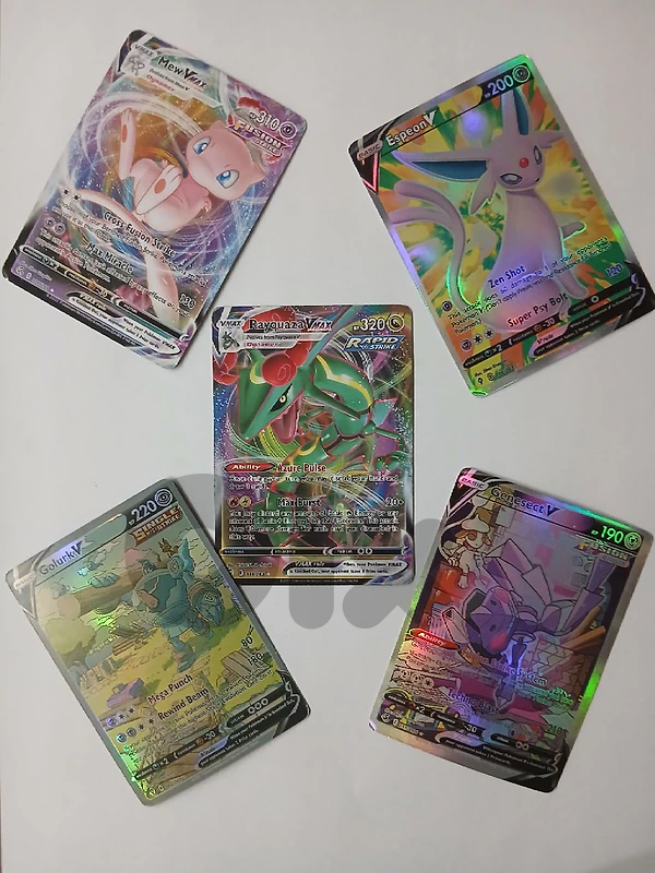Pokémon Bundle: 6 Cards Lot (Alt Arts & VMAX) + Rayquaza VMAX FREE!